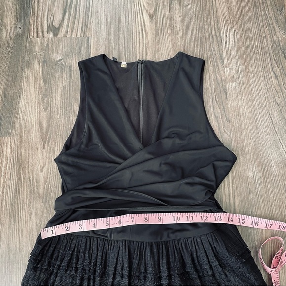 4C Black Lace Belted Midi Dress - Picture 7 of 10